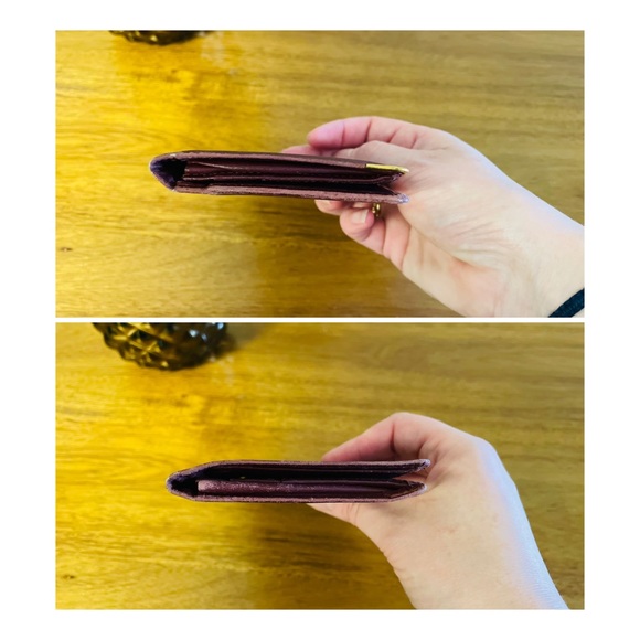 CARTIER Oxblood Red Leather Long Bifold Wallet 💯 AUTHENTIC - Picture 10 of 12